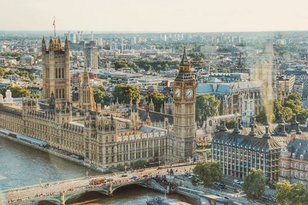 aerial photography of city view in London