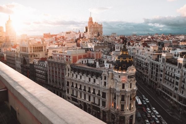 photo of Madrid during dawn